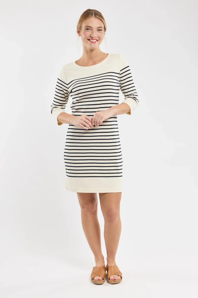 Casual Striped Dress – thick cotton World-Class