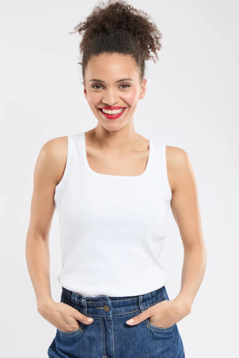 Innovative Tank top – cotton and elastane Safe