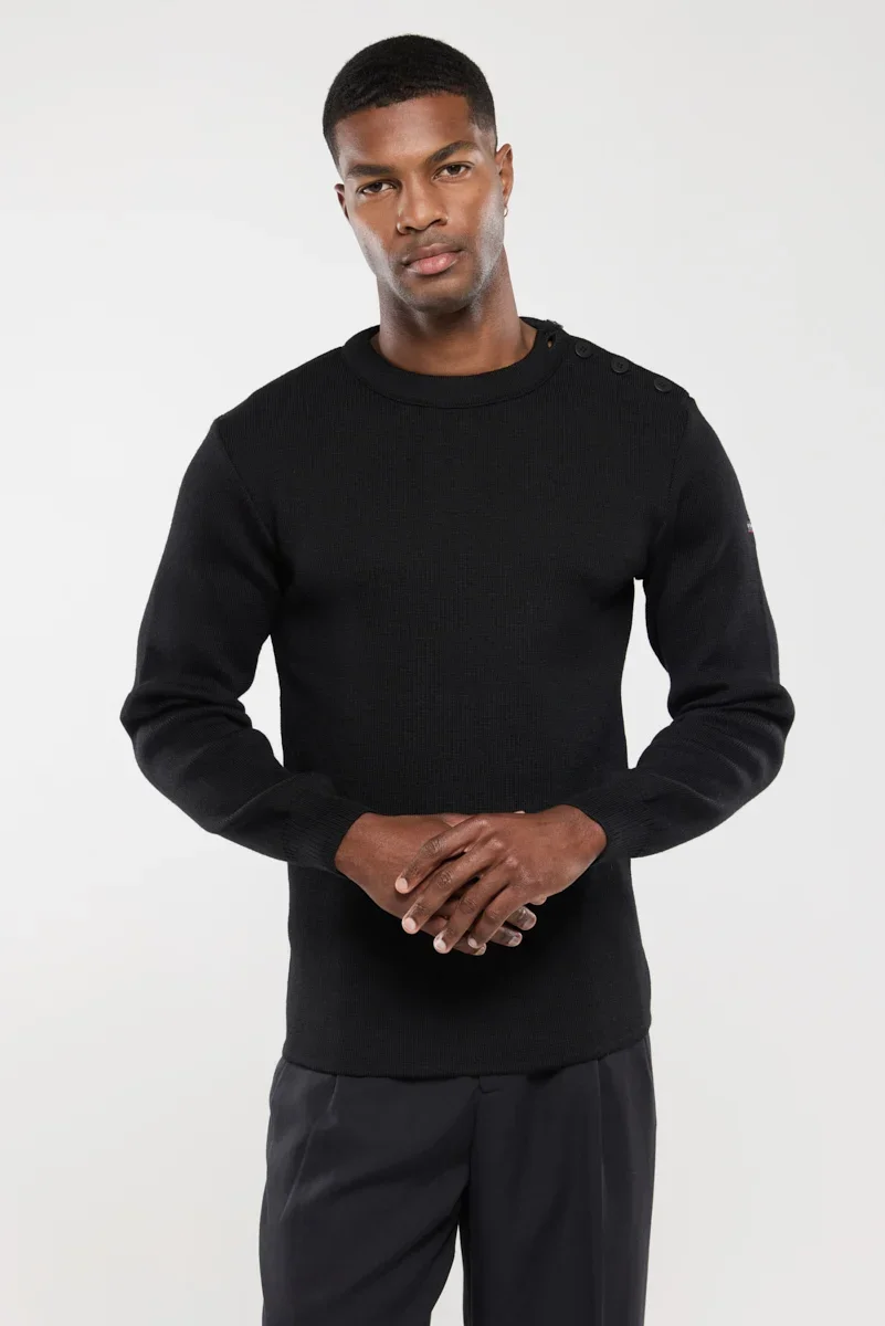Carefully Designed Fisherman jumper Fouesnant – wool Contemporary