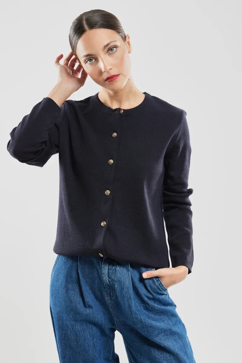 Original Cardigan – dense milano knit Powerful