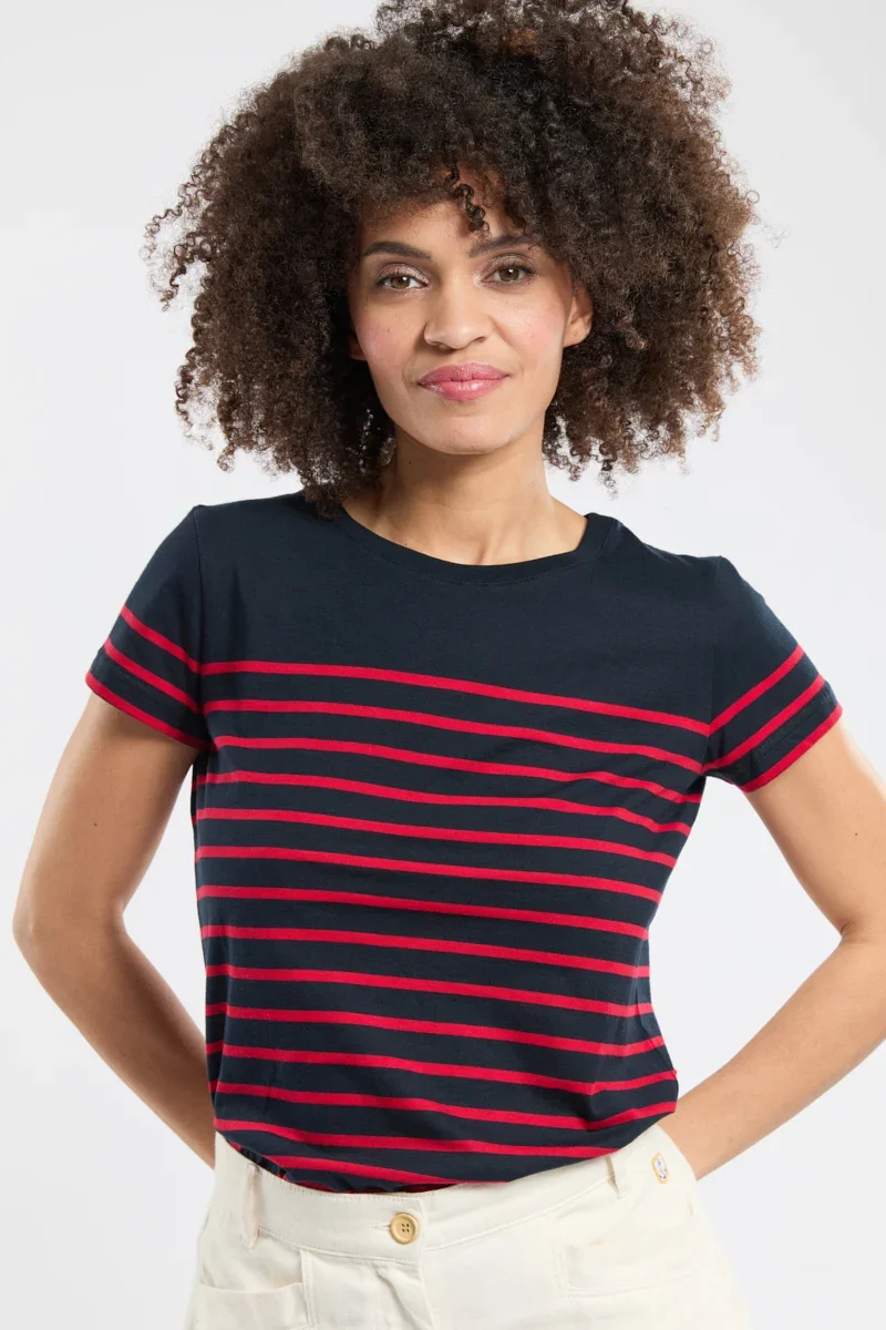 Innovative Breton striped shirt – jersey cotton Flexible