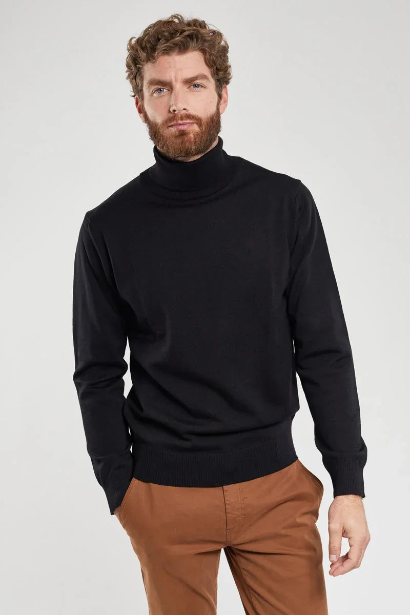 Sophisticated Turtleneck sweater Ferel – merino wool Quality