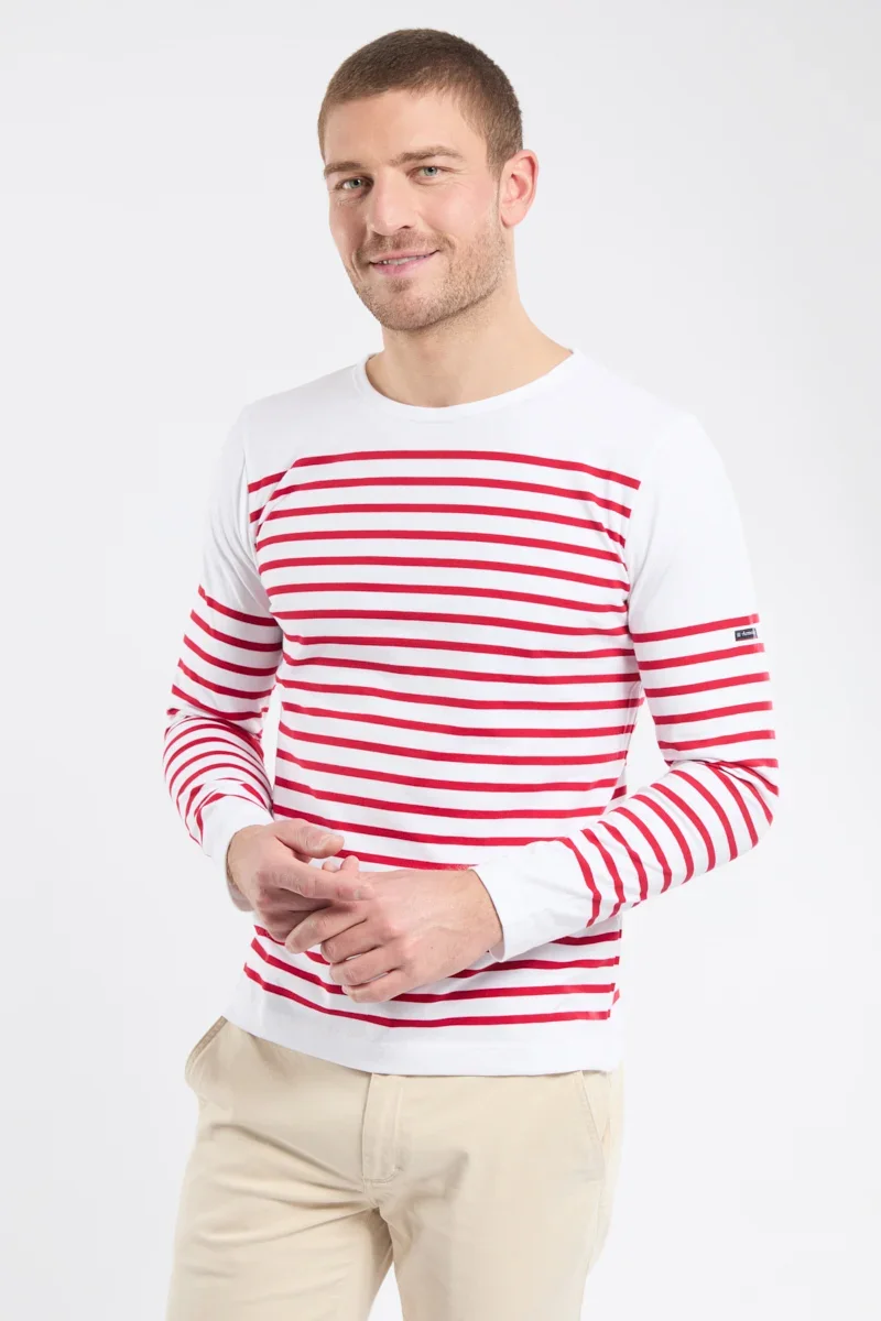 Functional Breton striped shirt – heavy jersey cotton Solid