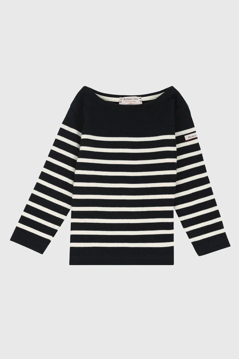 Trusted Breton striped shirt Kids – rustic jersey fairtrade cotton Powerful