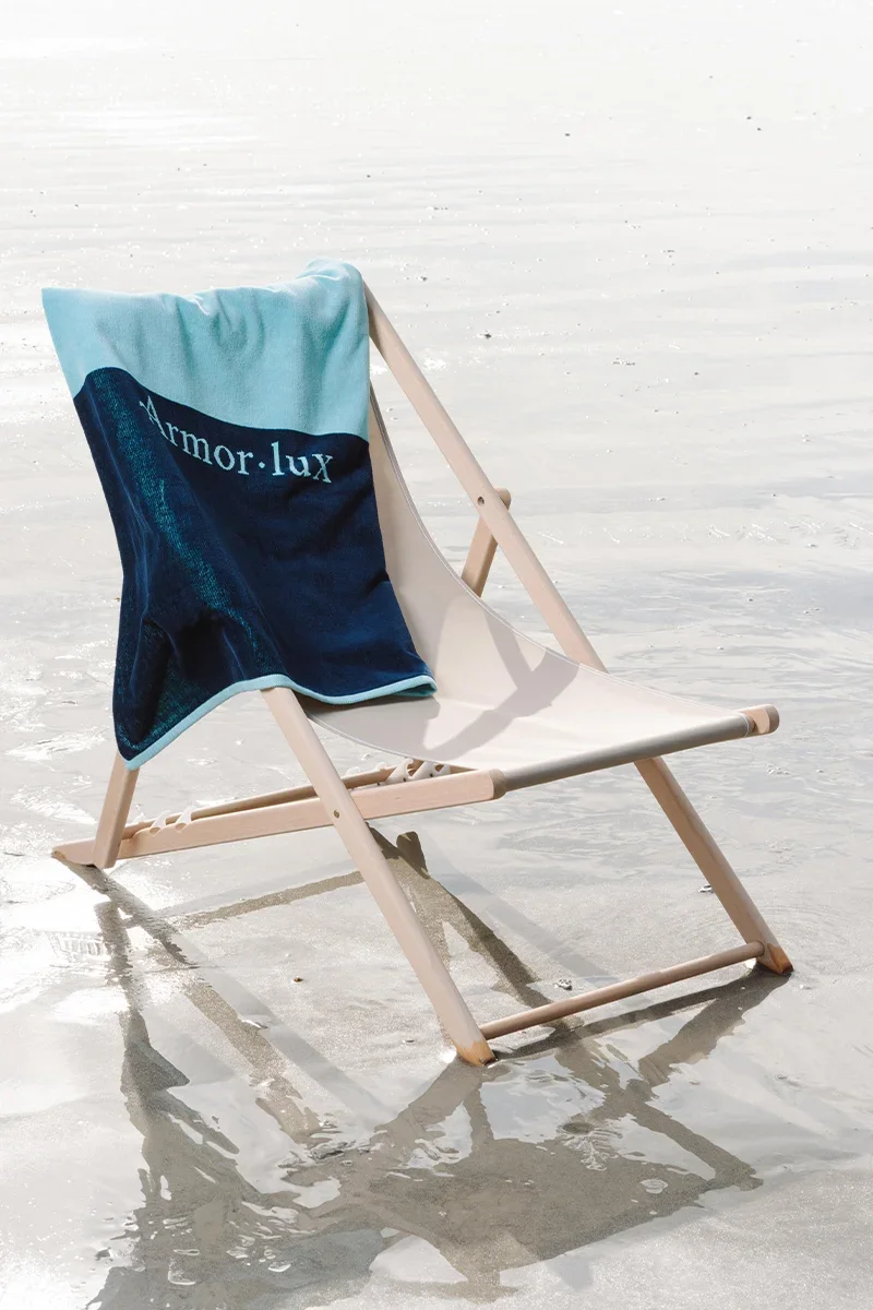 Smooth Two-tone beach towel – cotton Eco-Friendly