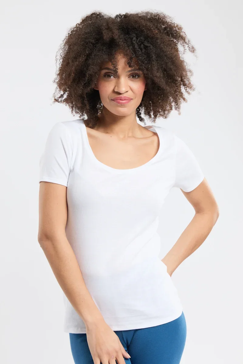 Easy-to-Use Plain T-shirt – cotton and kapok Green