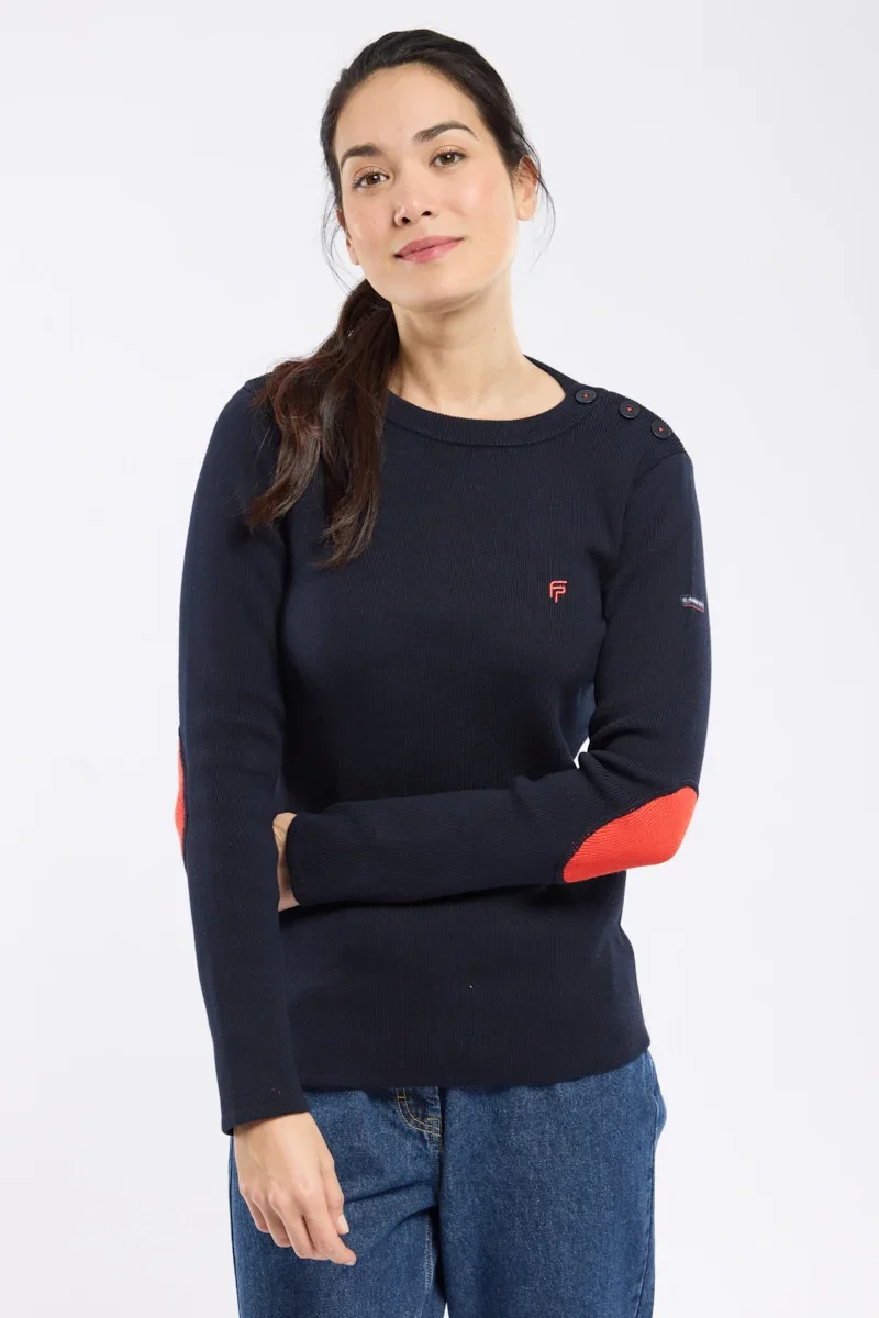 Selected women’s sailor sweater – Fountaine Pajot x Armor-lux Responsible