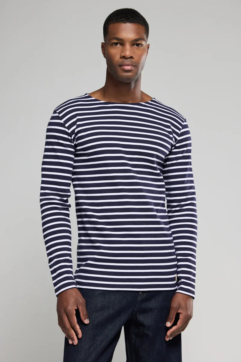 High-Grade Breton striped shirt – thick cotton Relaxed