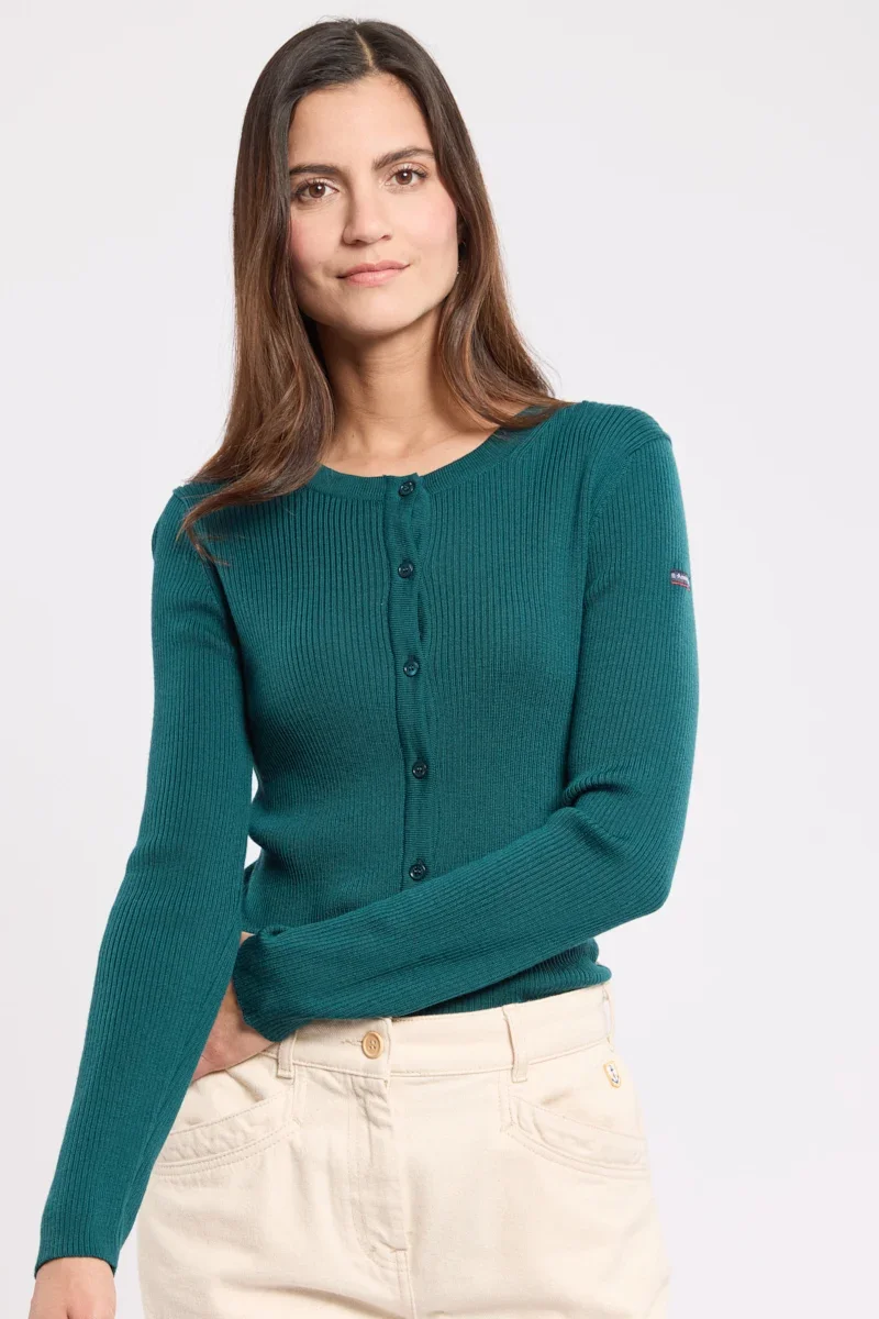 Optimized Buttoned cardigan – merino wool Genuine