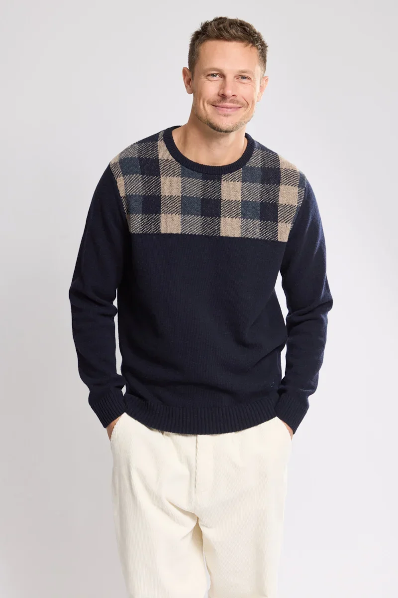 High-End Deauville jacquard jumper – wool Fine