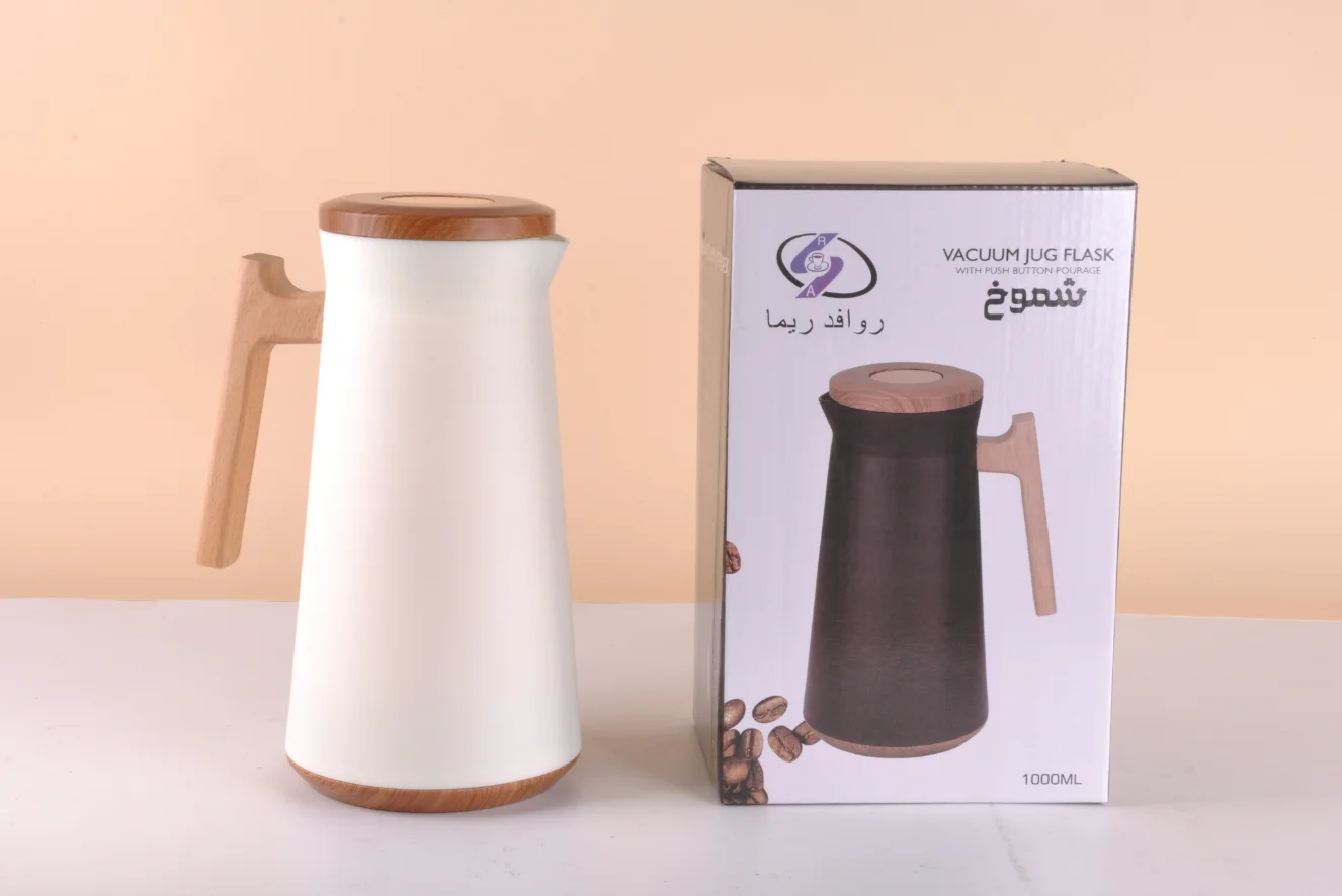 Recyclable 1L wooden handle coffee teapot shop Pot WG15017 Genuine