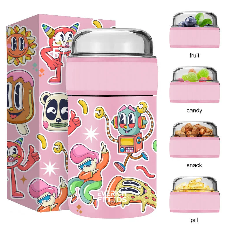 Trendy 11oz Vacuum Food Jar with Snack Container 13750A Optimized