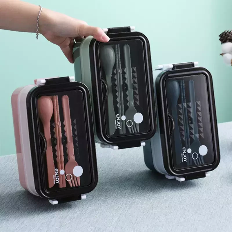 High-End 2 Layers Stainless Steel Liner with PP Material Lunch Box Luxury
