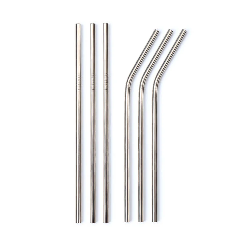 Fast High Quality Drinking Metal Straw bubble tea Straws reusable Stainless Steel Straws-EHO98002 Classic