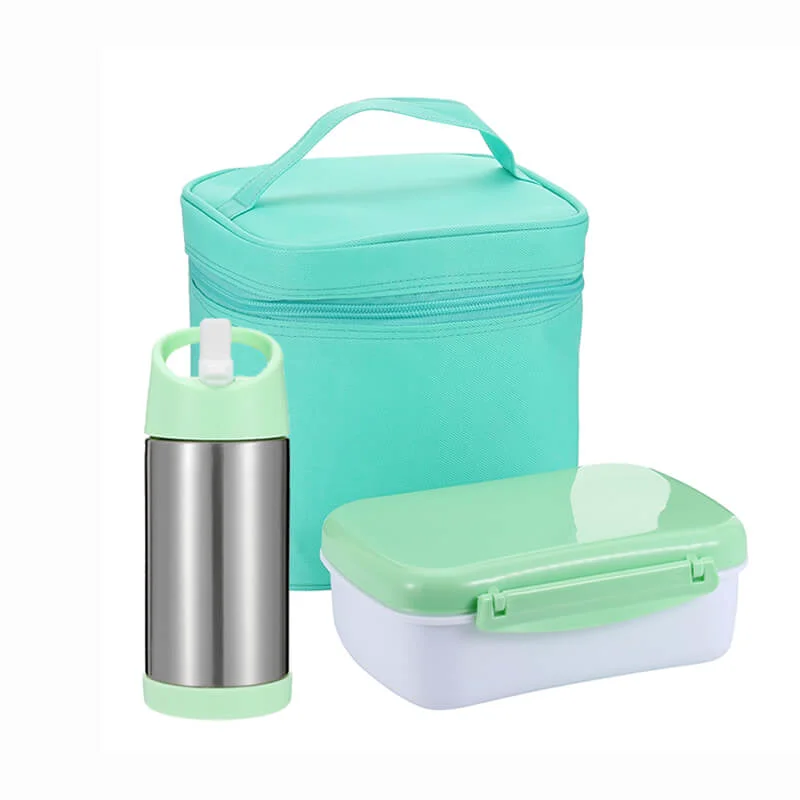 Minimalist 600ml Lunch Box Kids Plastic lunch Box Set EHO12010 Sustainable