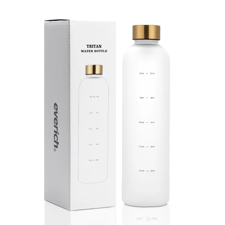 Smooth 32oz Plastic Bottle Water With Lid WG06166 Secure