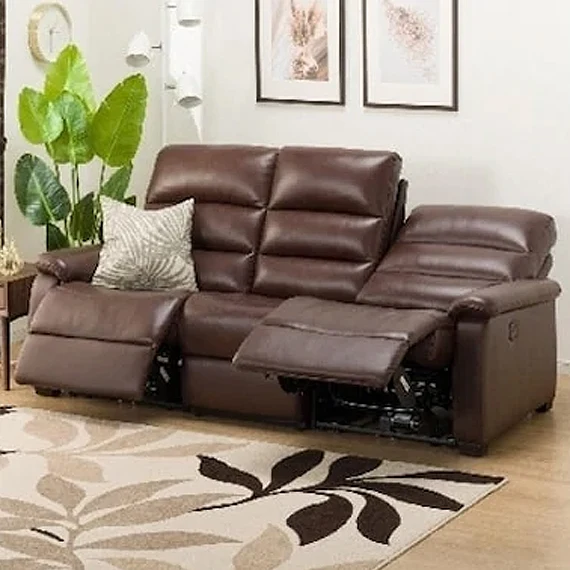 Powerful 3 SEAT RECLINER SOFA N-BELIEVA BR2-SCF66 TK-LEATHER Certified