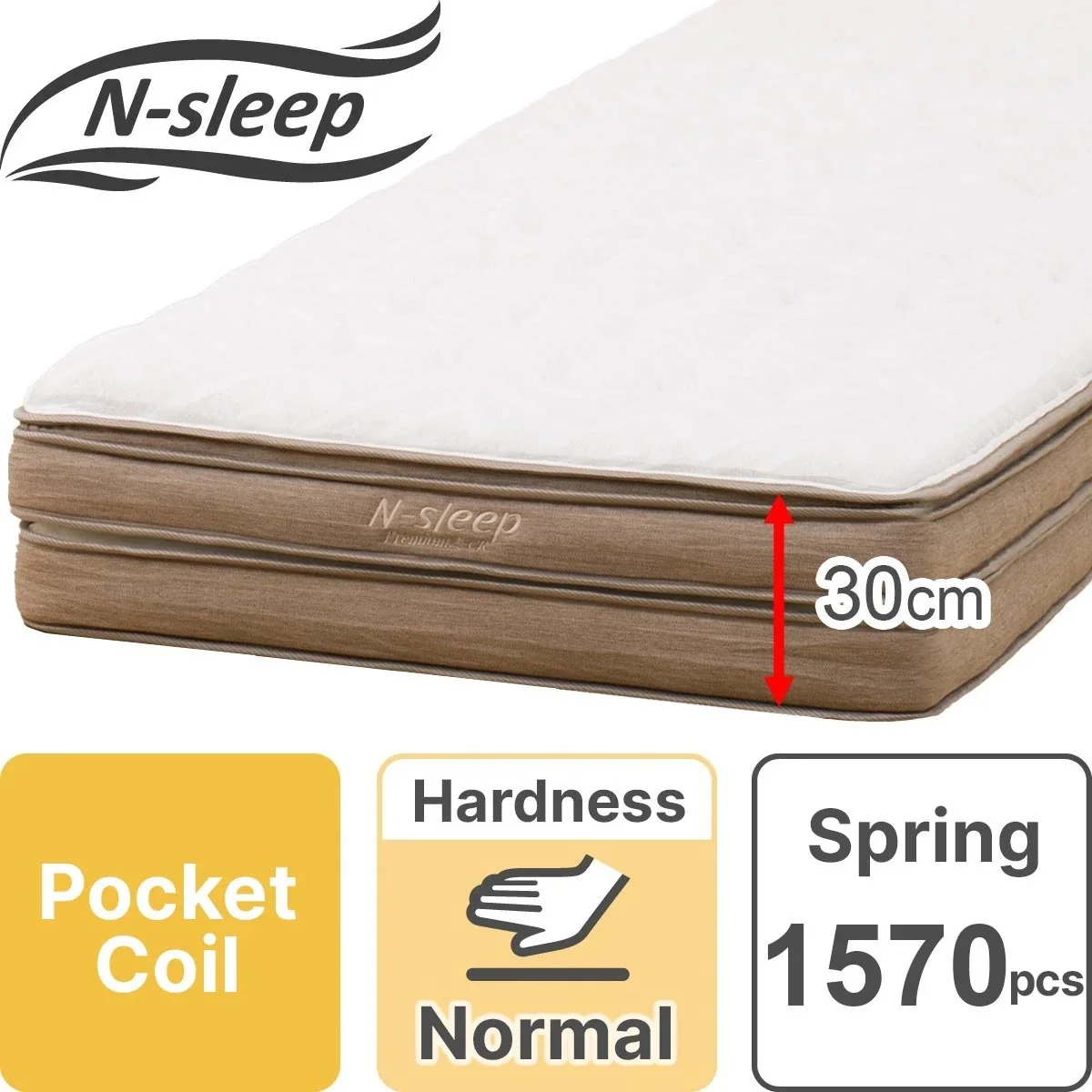Minimalist D MATTRESS PREMIUM P2-02CR VH Smart