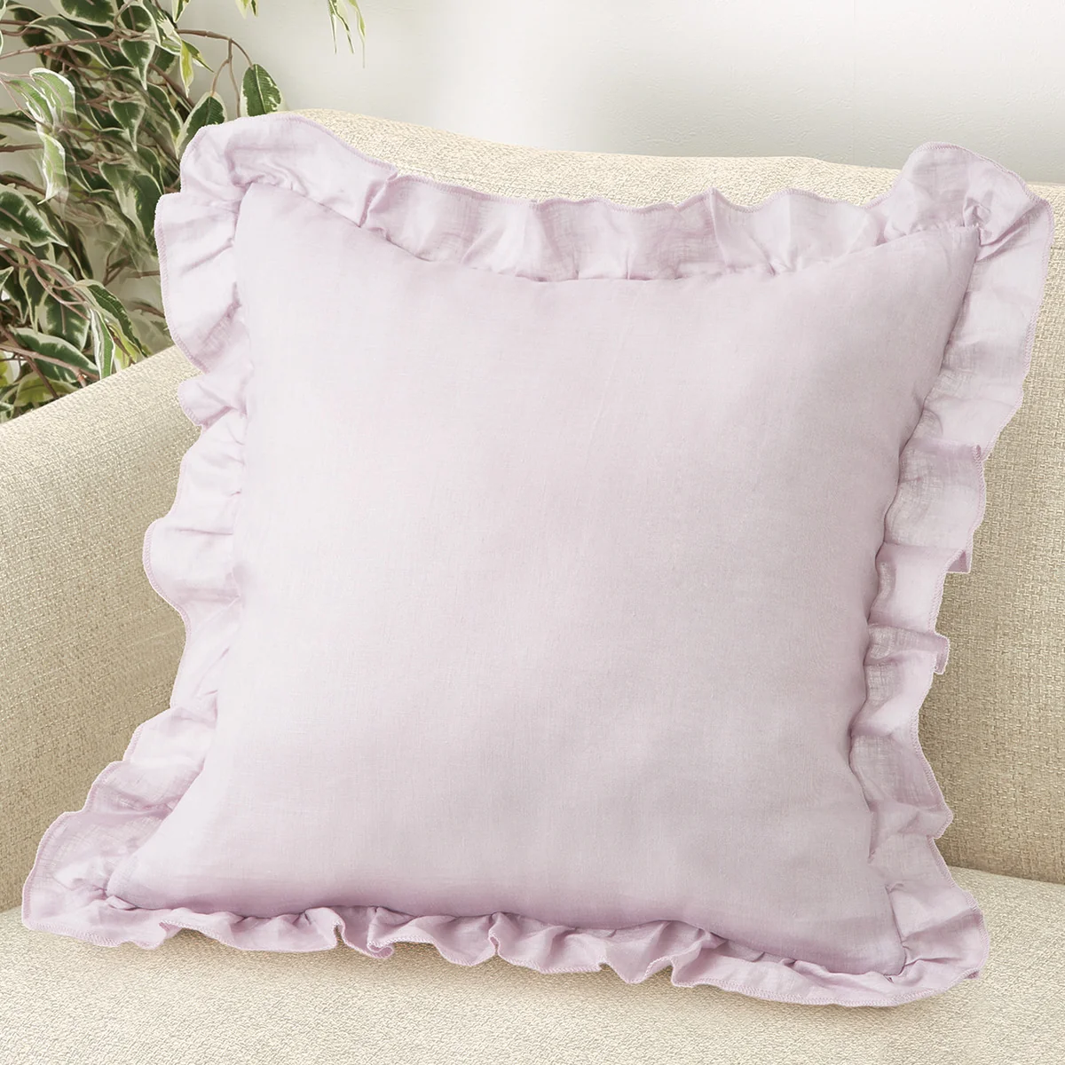 Exclusive CUSHION COVER FRILL 2 RO Elegant