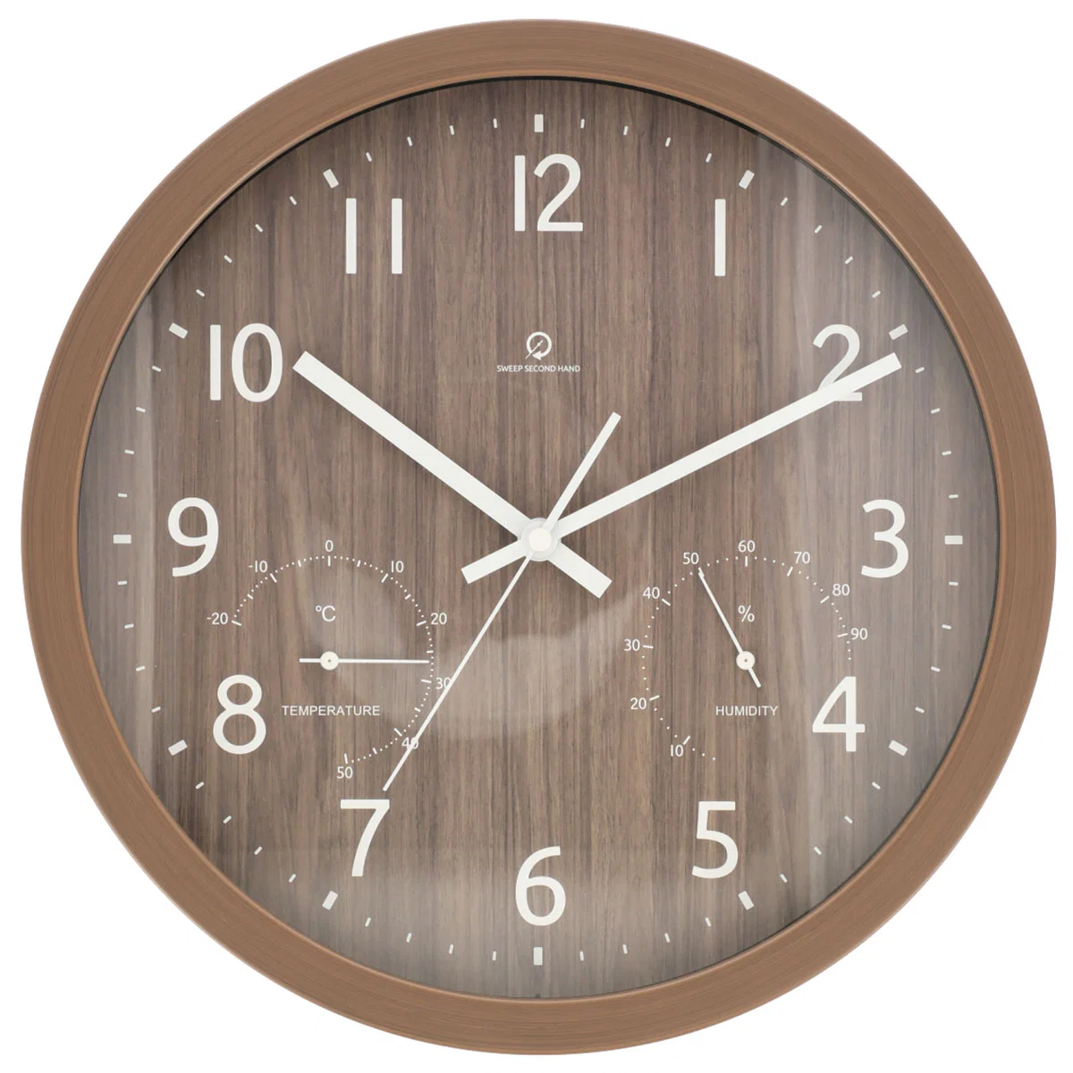 Natural 2WAY TABLE WALL CLOCK FORET 30SW-TH-MBR Environmentally Friendly
