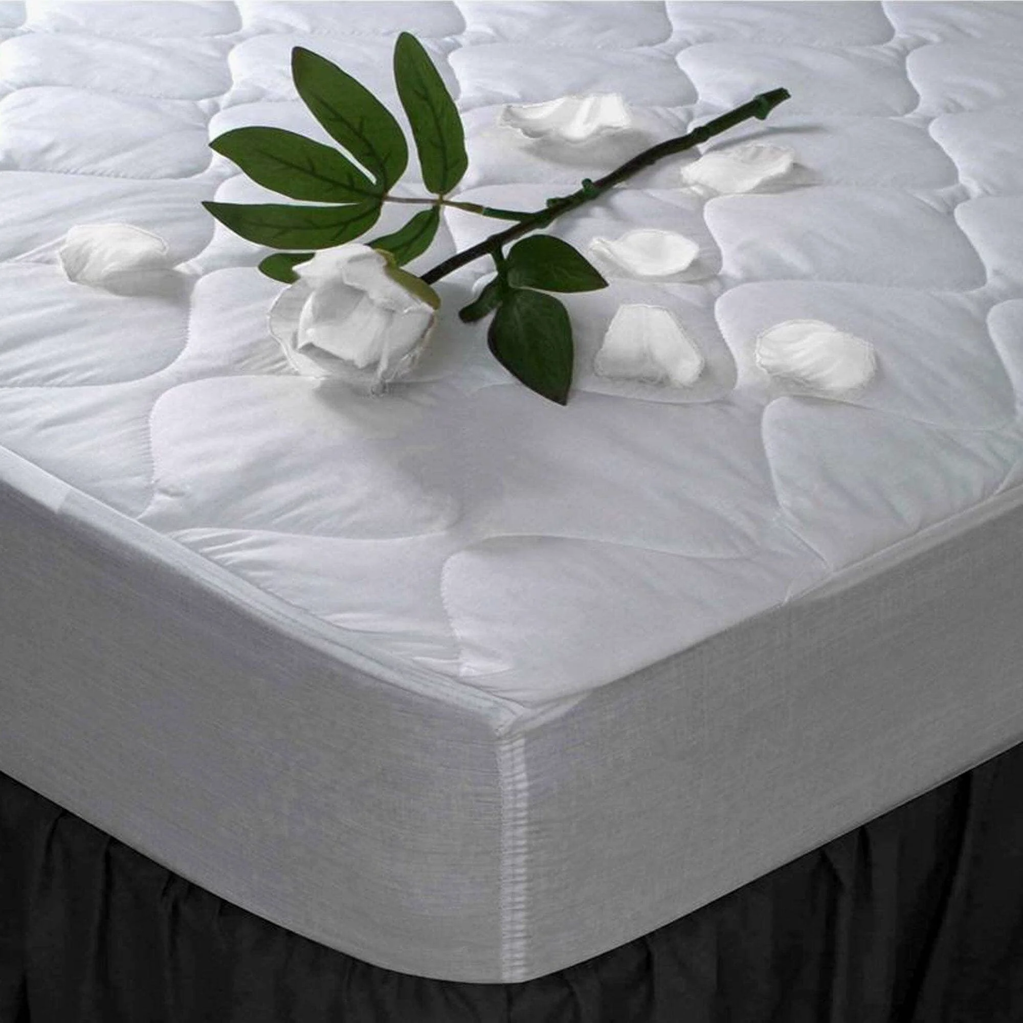 Professional Percale 180 Thread Count Polycotton Mattress Pad Solid