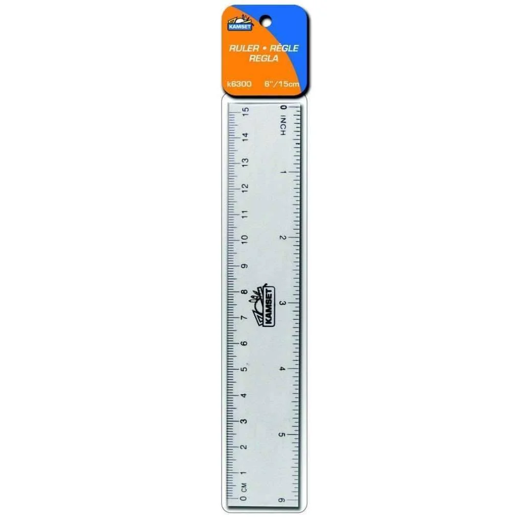 High-Grade Ruler 6 15cm – Plastic Trusted