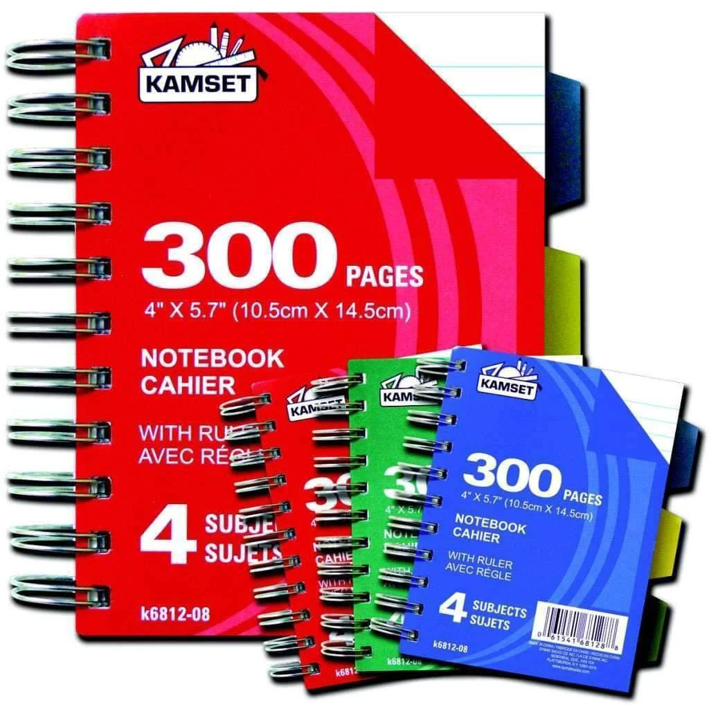 Smart Spiral Notebook 300 3 Subject Crafted