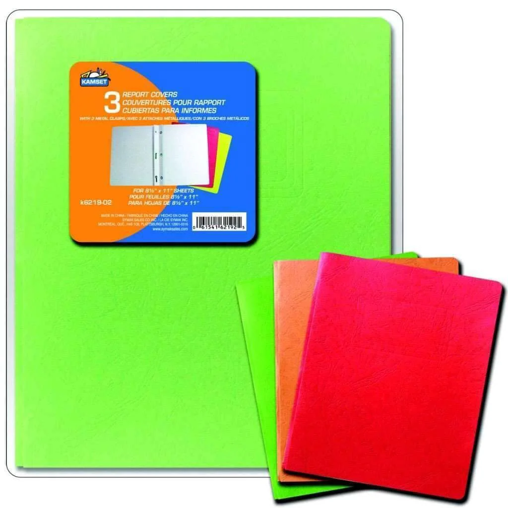 User-Friendly Report Covers – 3pk Classic