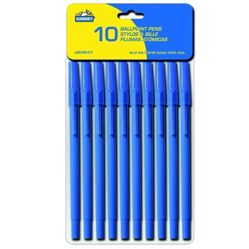 Advanced Ballpoint Pens – 10 Blue High-Quality