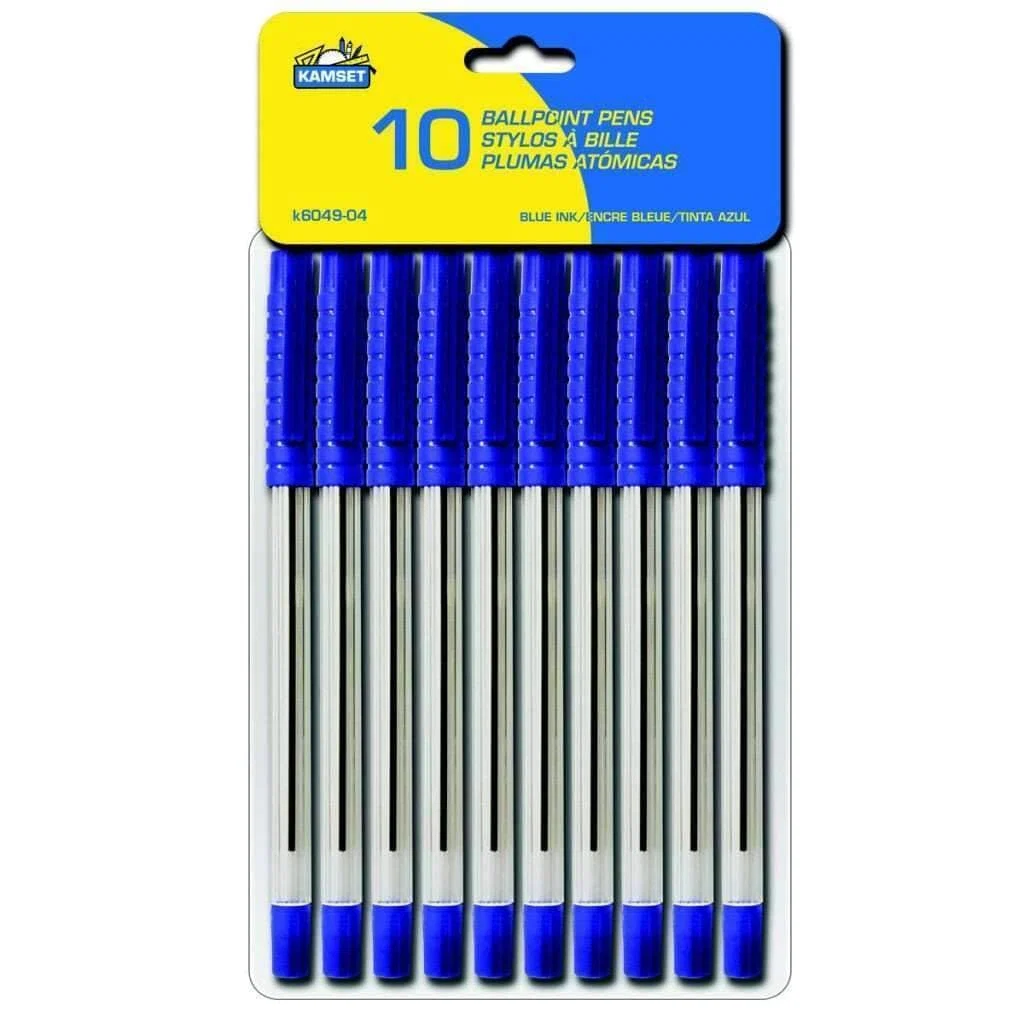 Detailed Ballpoint Pens -10 Blue Efficient