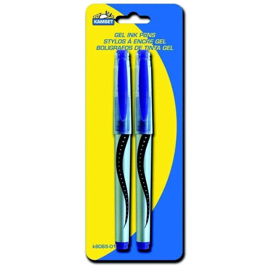 Minimalist Gel Ink Pens 2 Blue Eco-Friendly