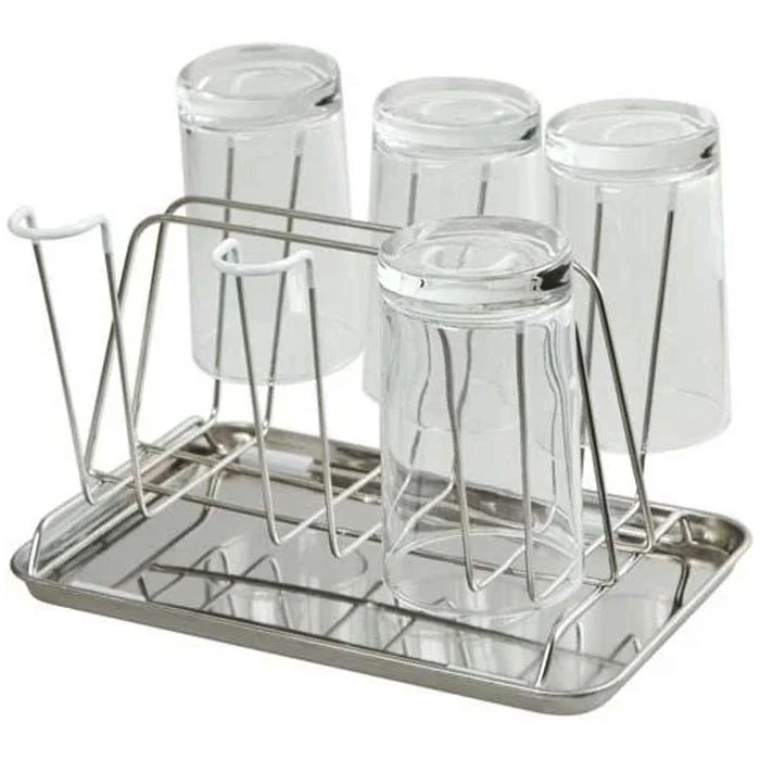 First-Class GLASS STAND WITH TRAY Traditional