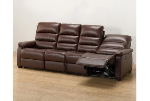Sophisticated 4 SEAT RECLINER SOFA N-BELIEVA BR T-LEATHER Specialty