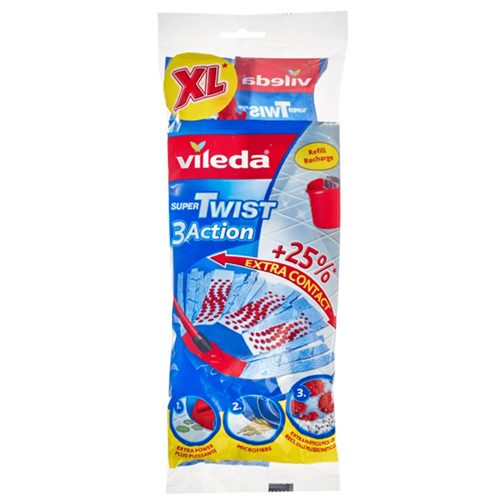 Innovative Vileda Super Twist 3Action XL Mop Refill Fine Crafted