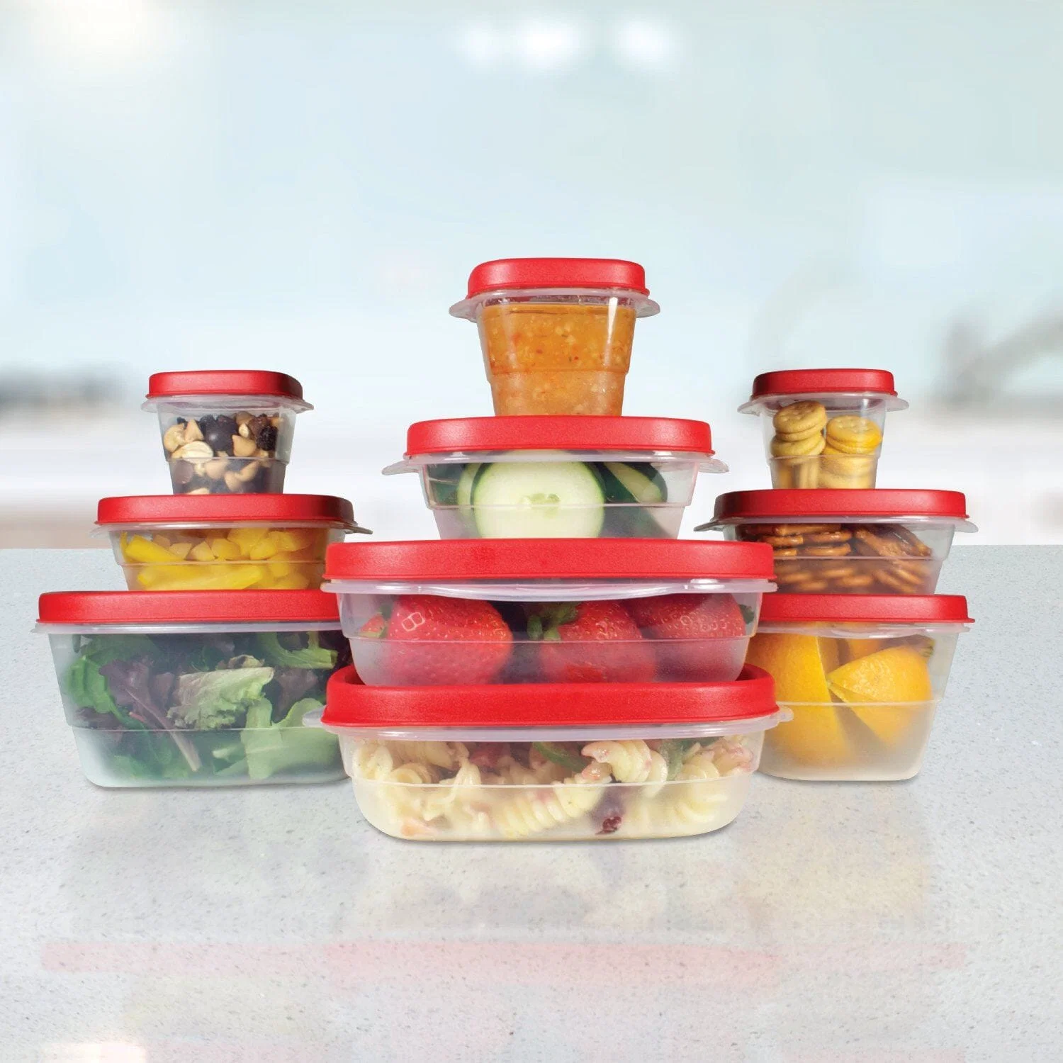 Smart À la Cuisine – 20 Piece Plastic Food Containers Optimized