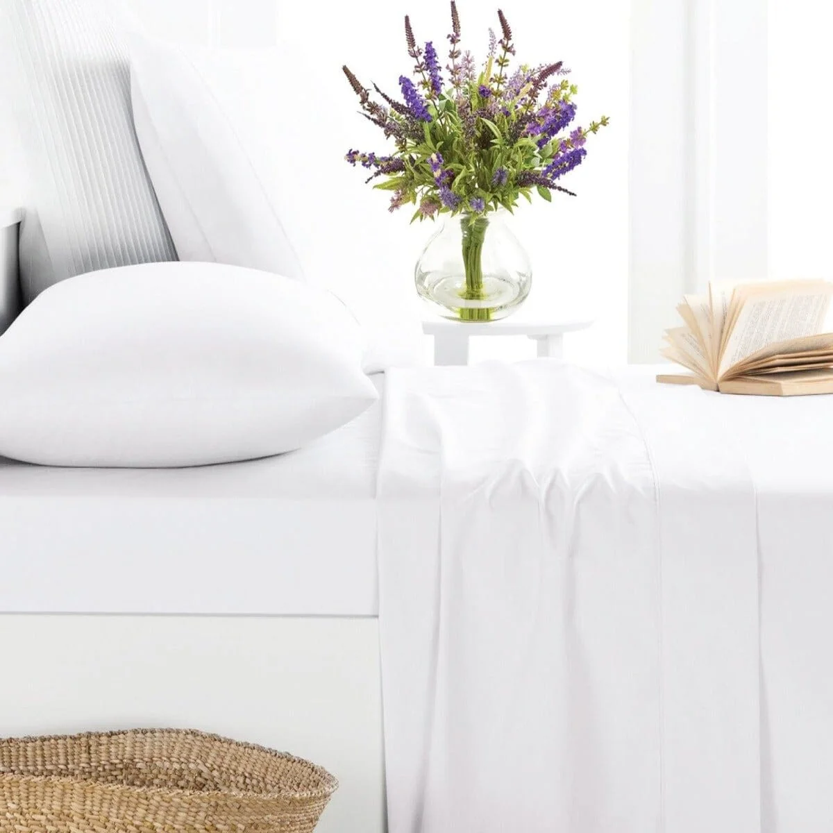 Smooth Laurent Taylor Cotton – 300 Thread Count Lavender Scent Sheet Set High-End