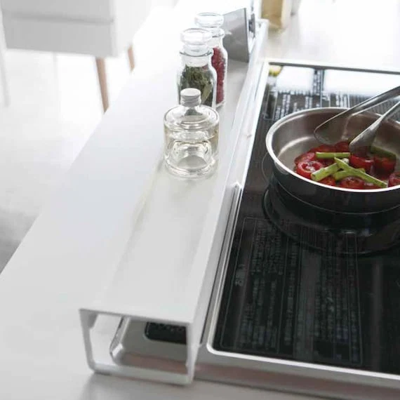 Sophisticated EXTENDABLE DRAIN COVER WITH SHELF FLAT WH Specialty