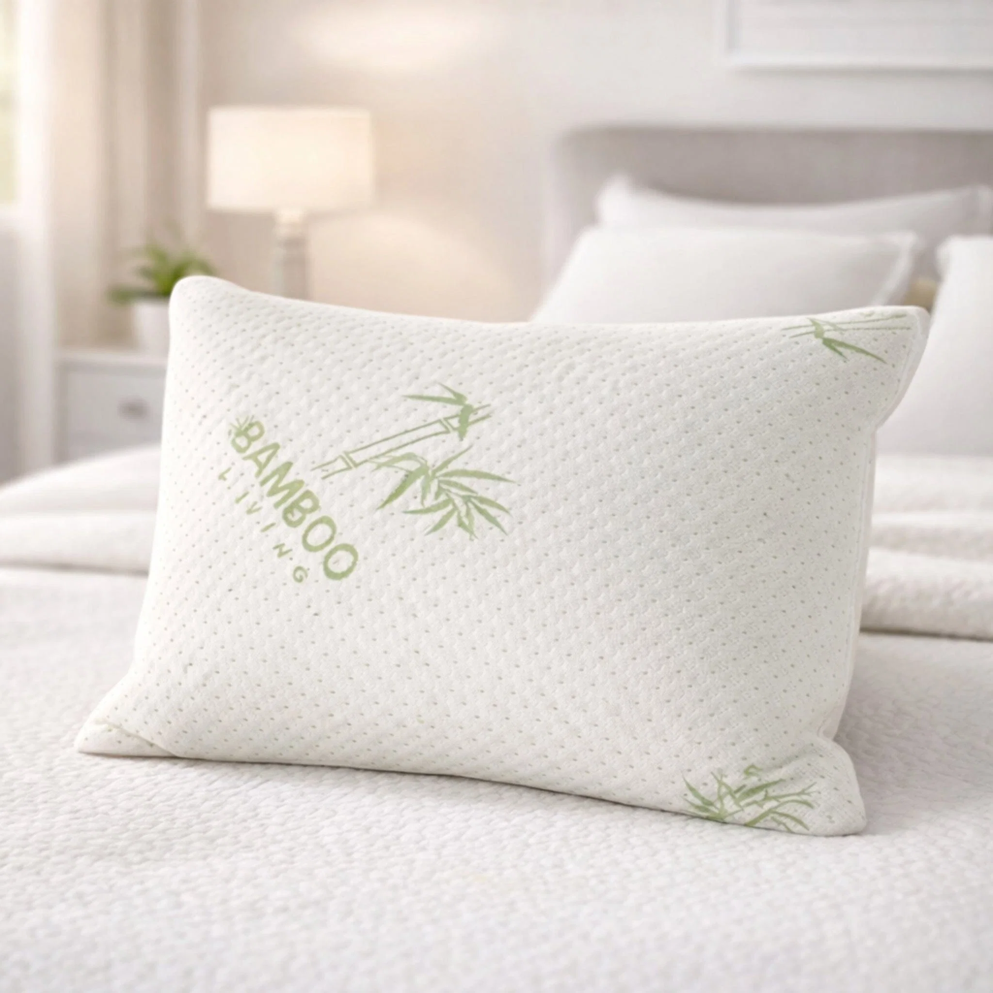 Natural Maison Blanche Bamboo-Blend Waterproof Pillow Protectors Convenient