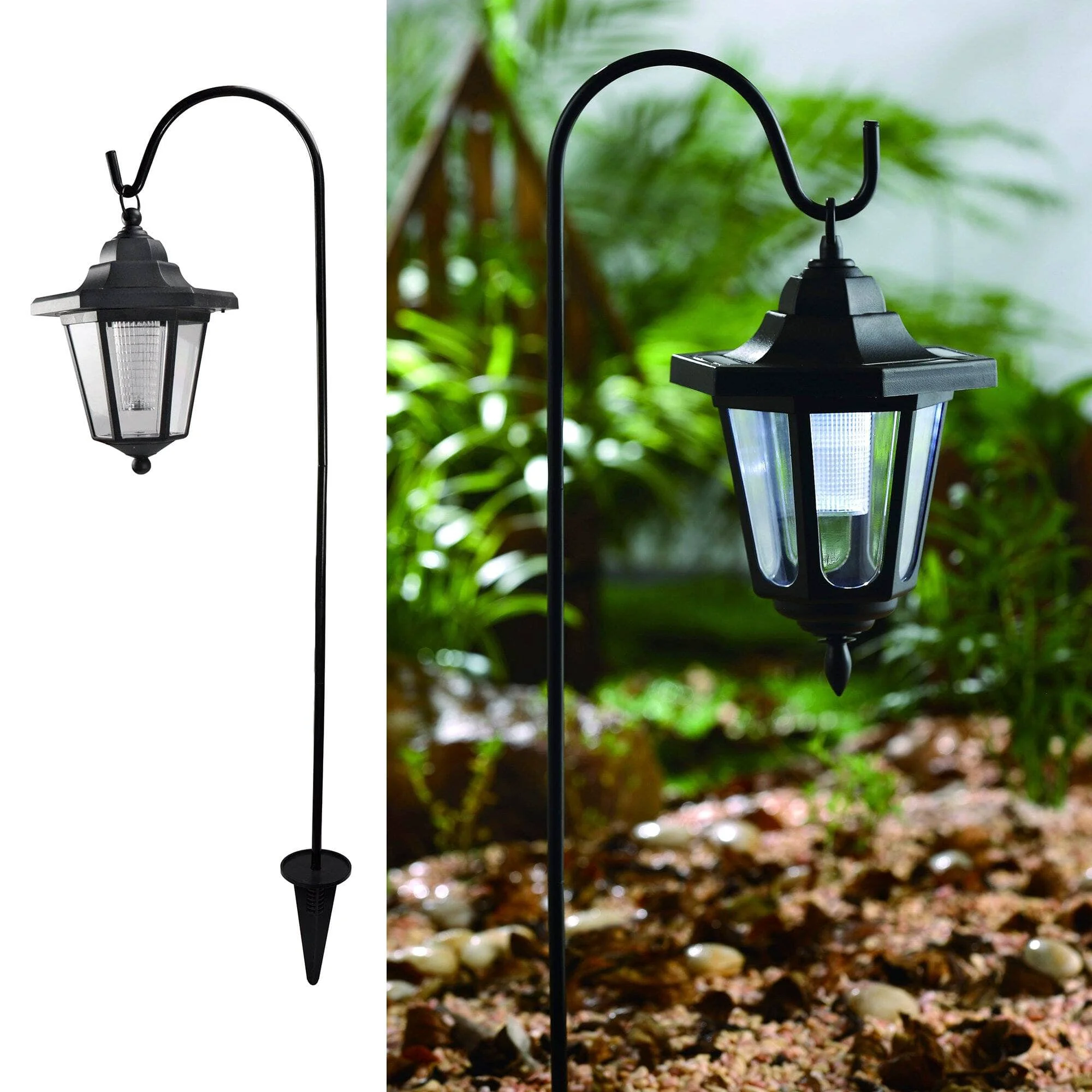 User-Friendly Solar Powered Garden Lantern Organic