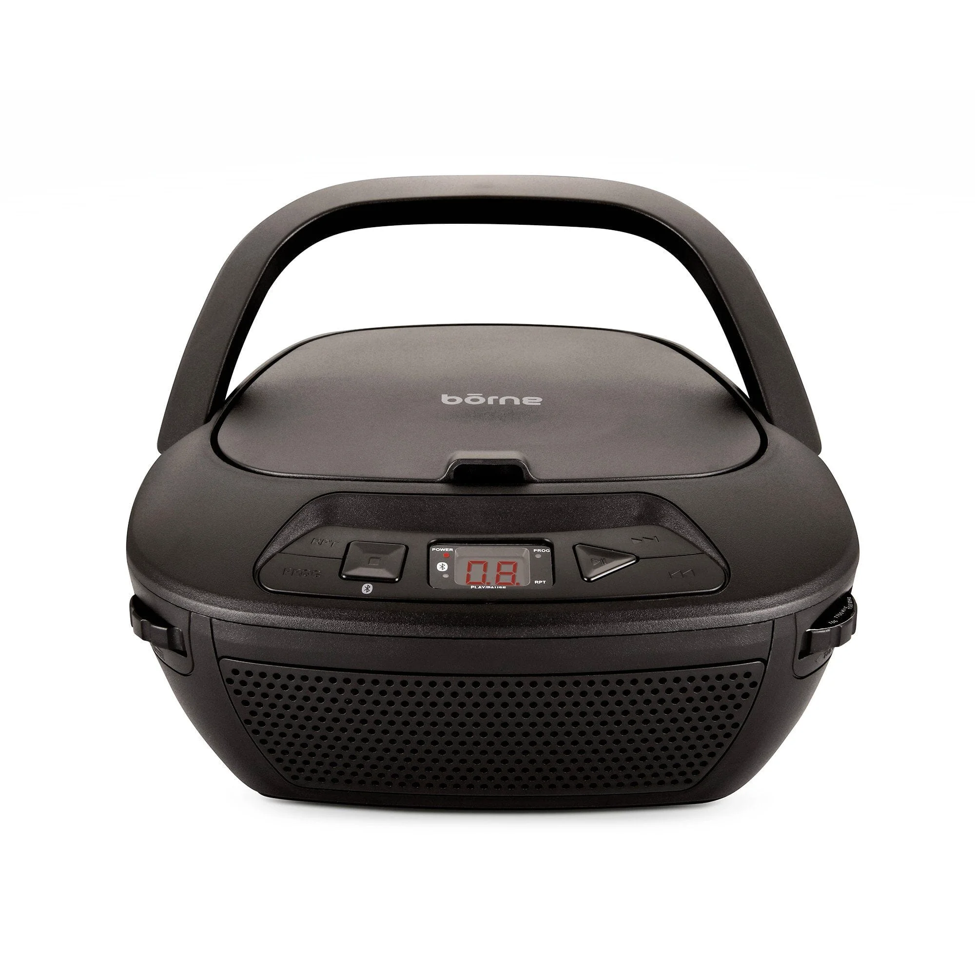 Fashionable bōrne Portable Bluetooth CD Boombox with AM FM Radio Clean