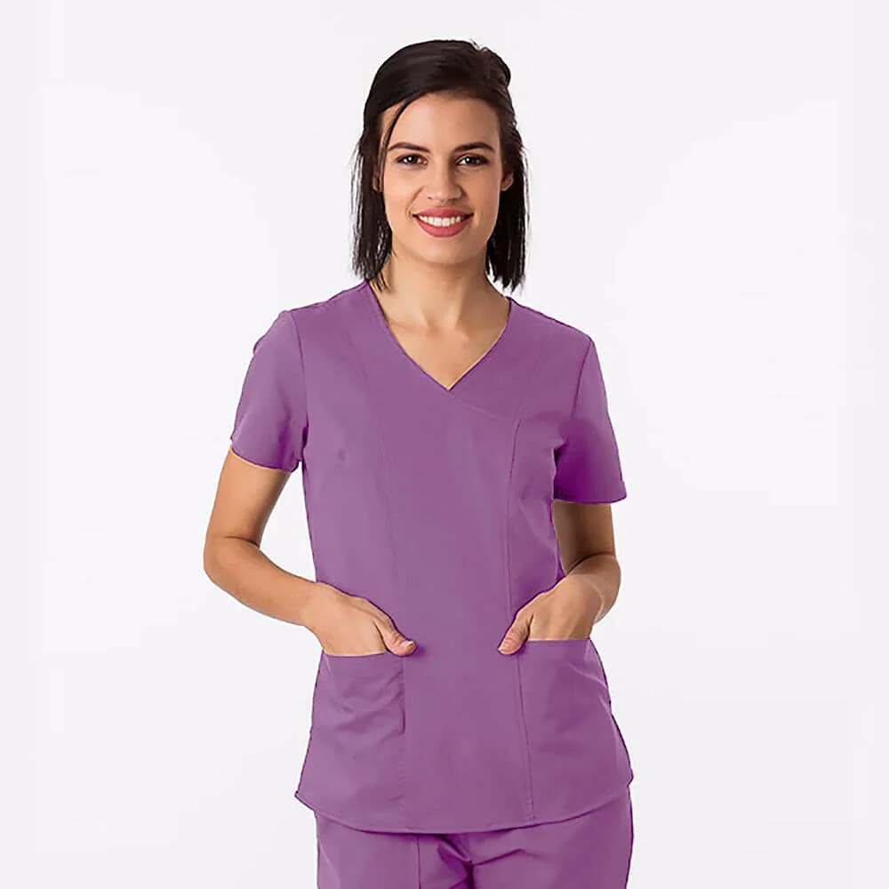 Trusted Mauve Scrub Top Exceptional