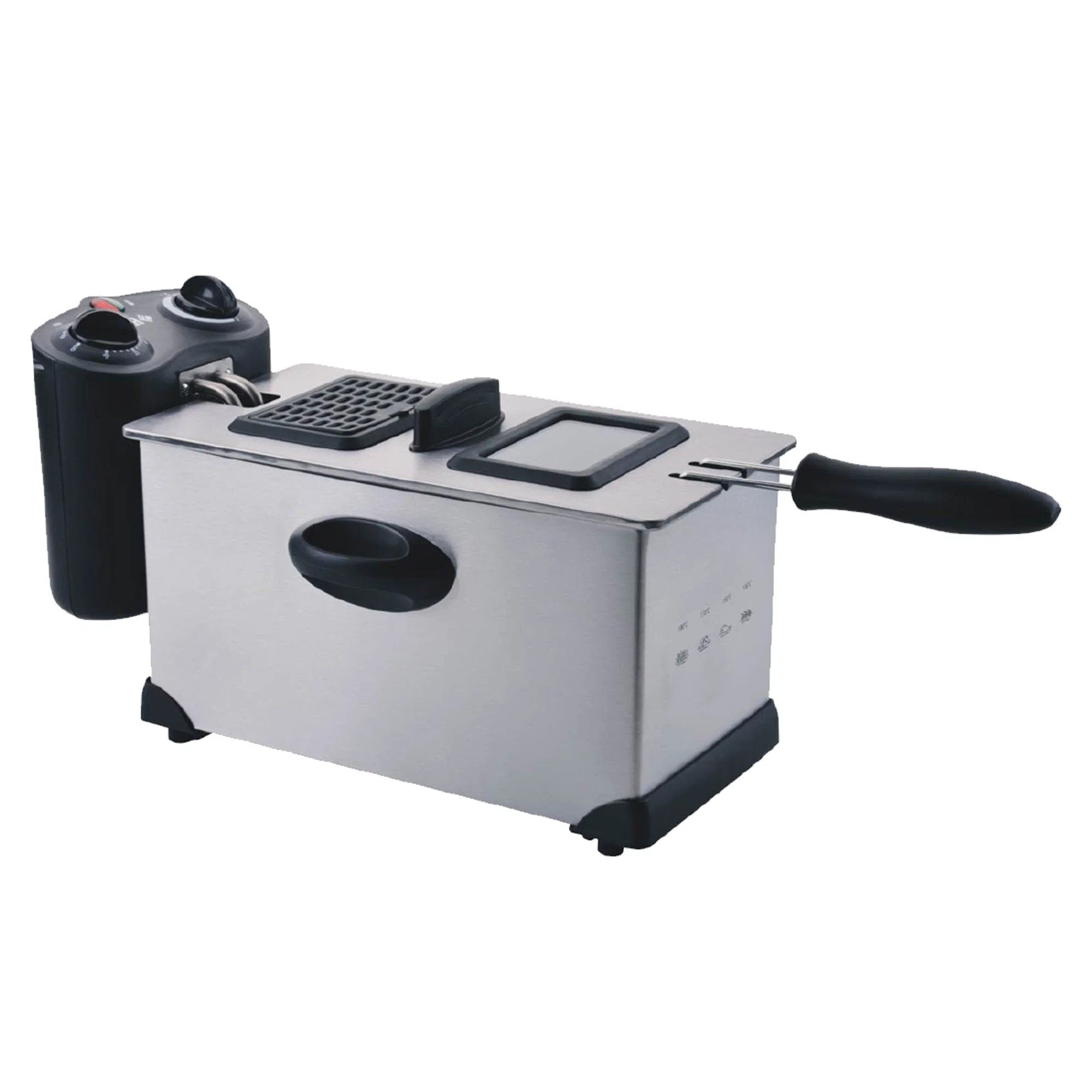 Modern À la Cuisine – 3 L Stainless Steel Deep Fryer 1700w with Light Indicator Contemporary