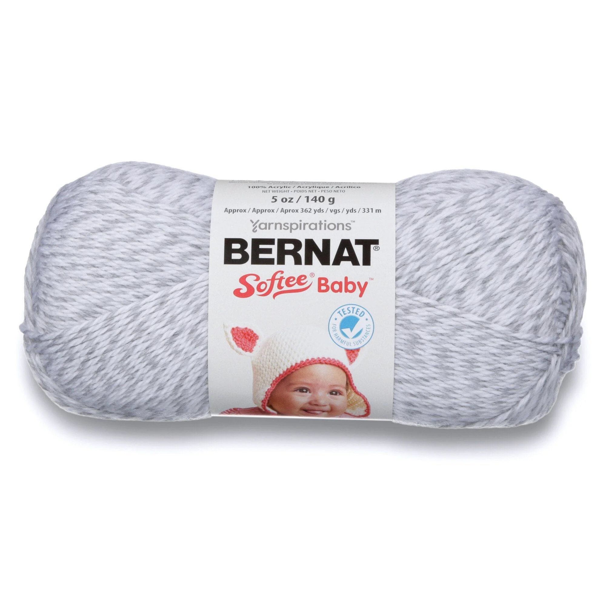 World-Class Bernat Softee Grey Marl Breathable