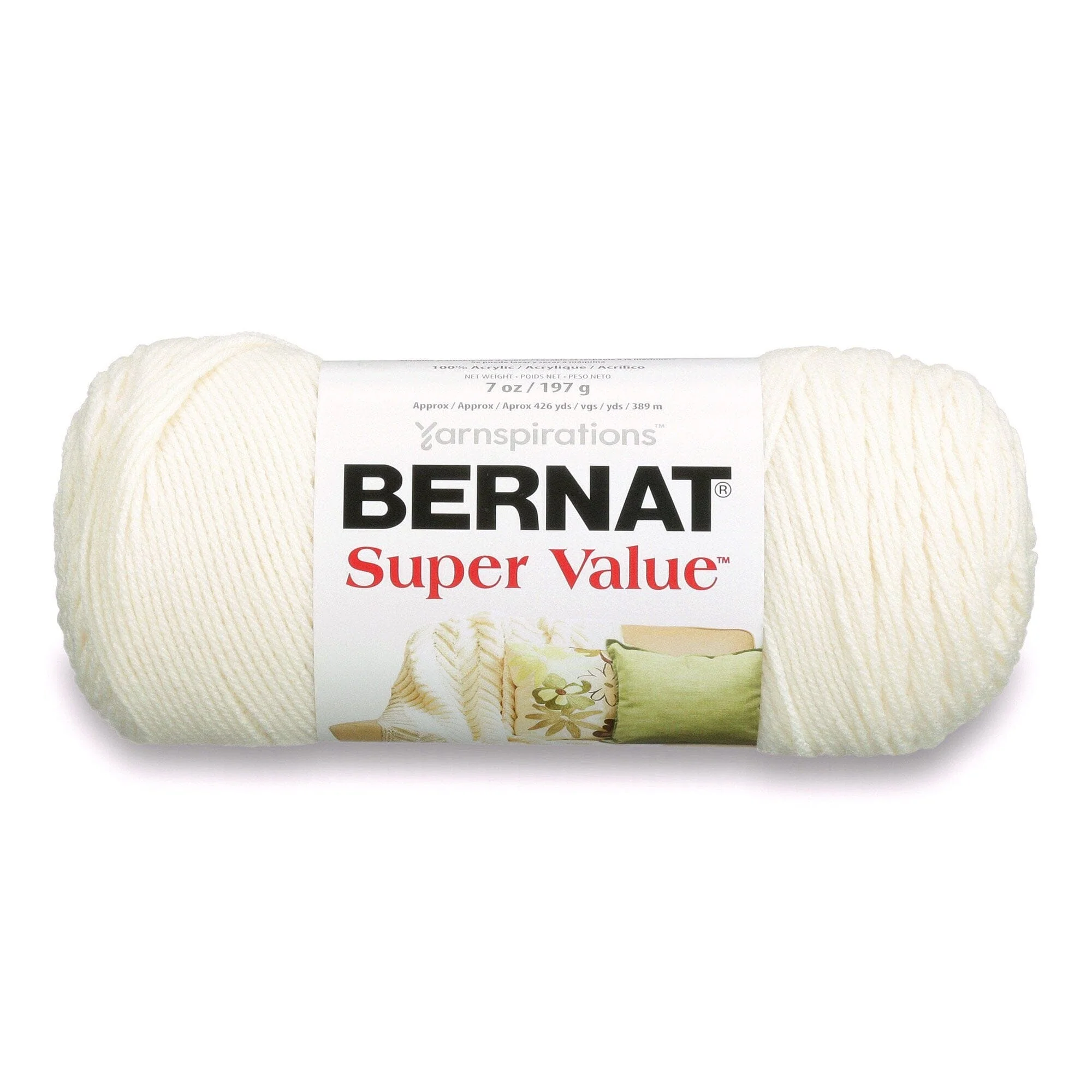 Contemporary Bernat Super Value 3-197G Natural Exceptional