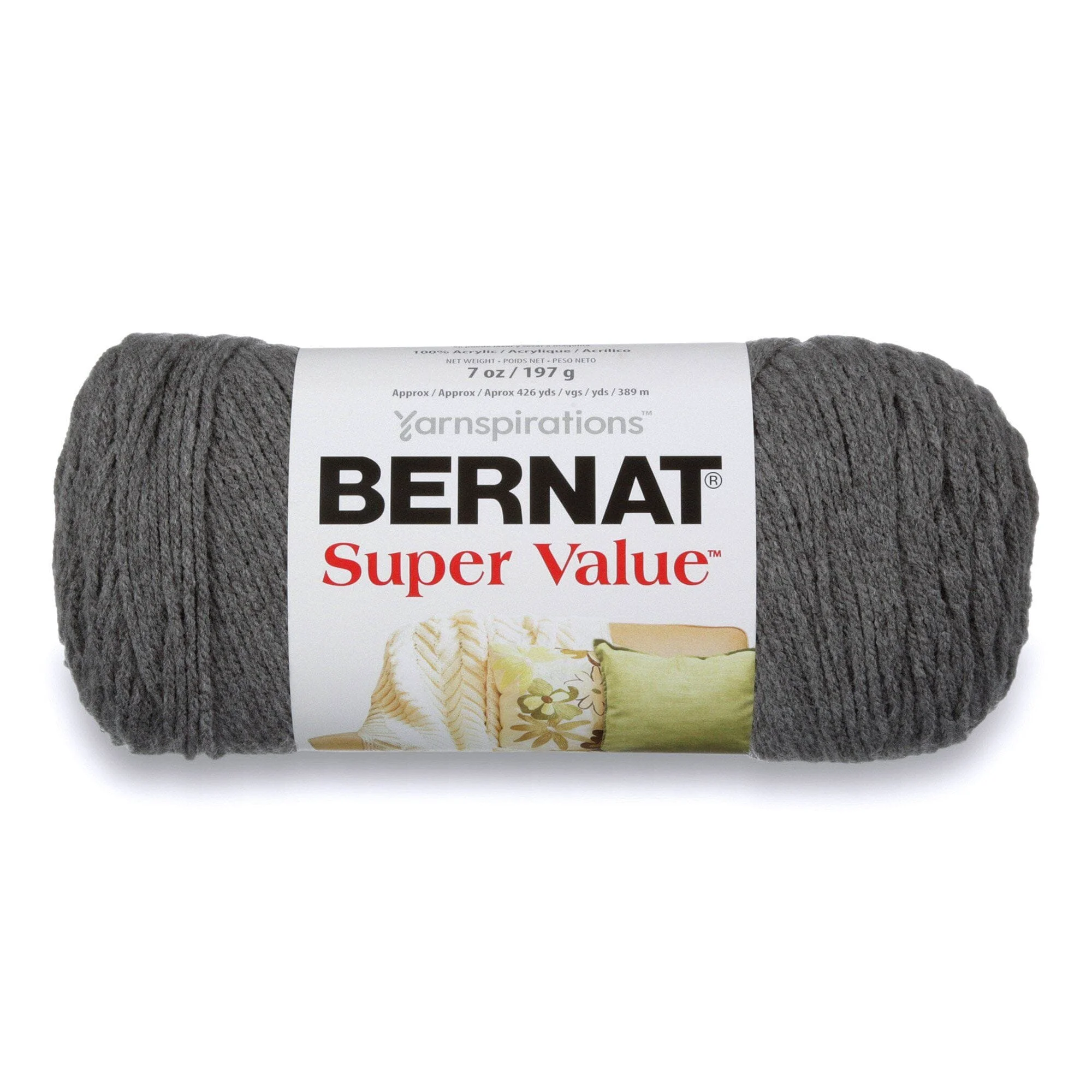 First-Class Bernat Super Value 3-197G True Grey Long-Lasting