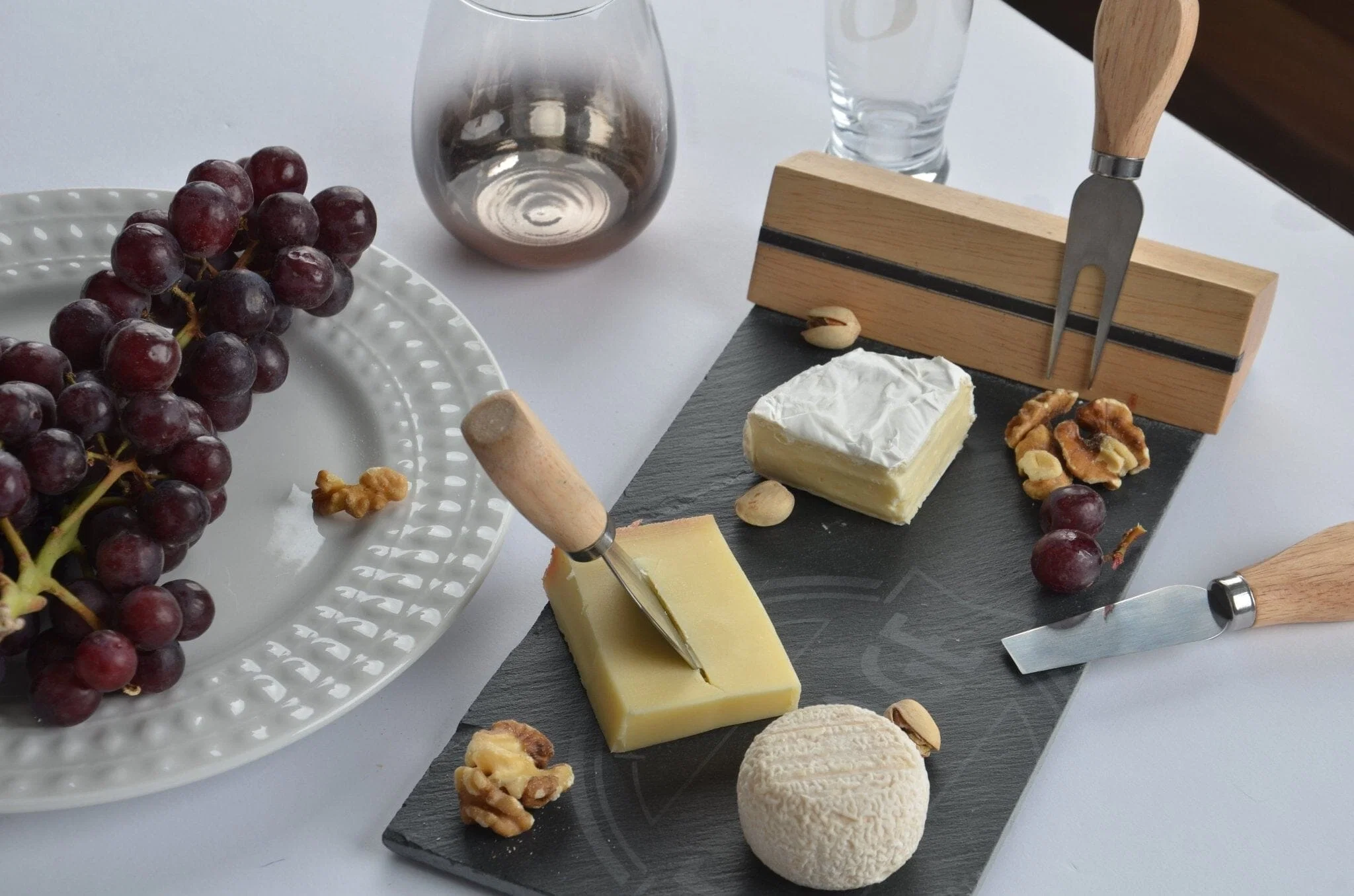 Verified Magnetic Cheese Set 4pcs Bamboo printed Slate Superior