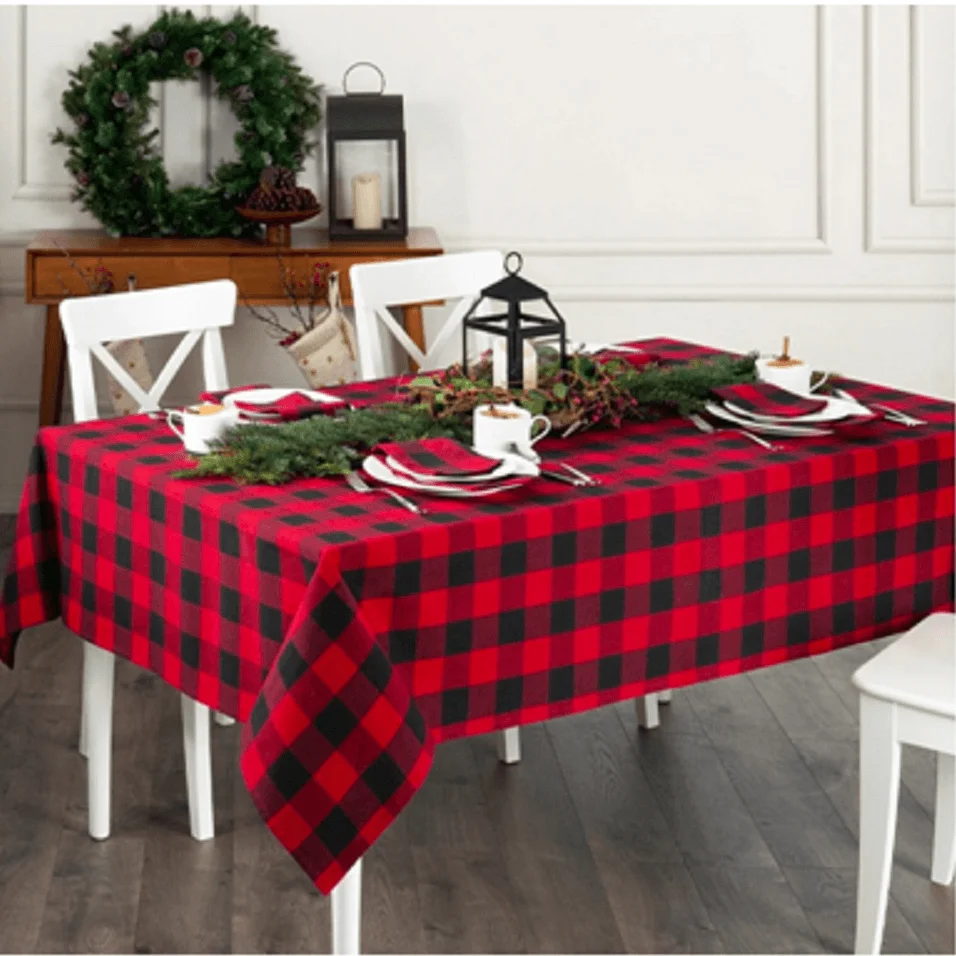 Crafted Buffalo Plaid Tablecloth Carefully Designed