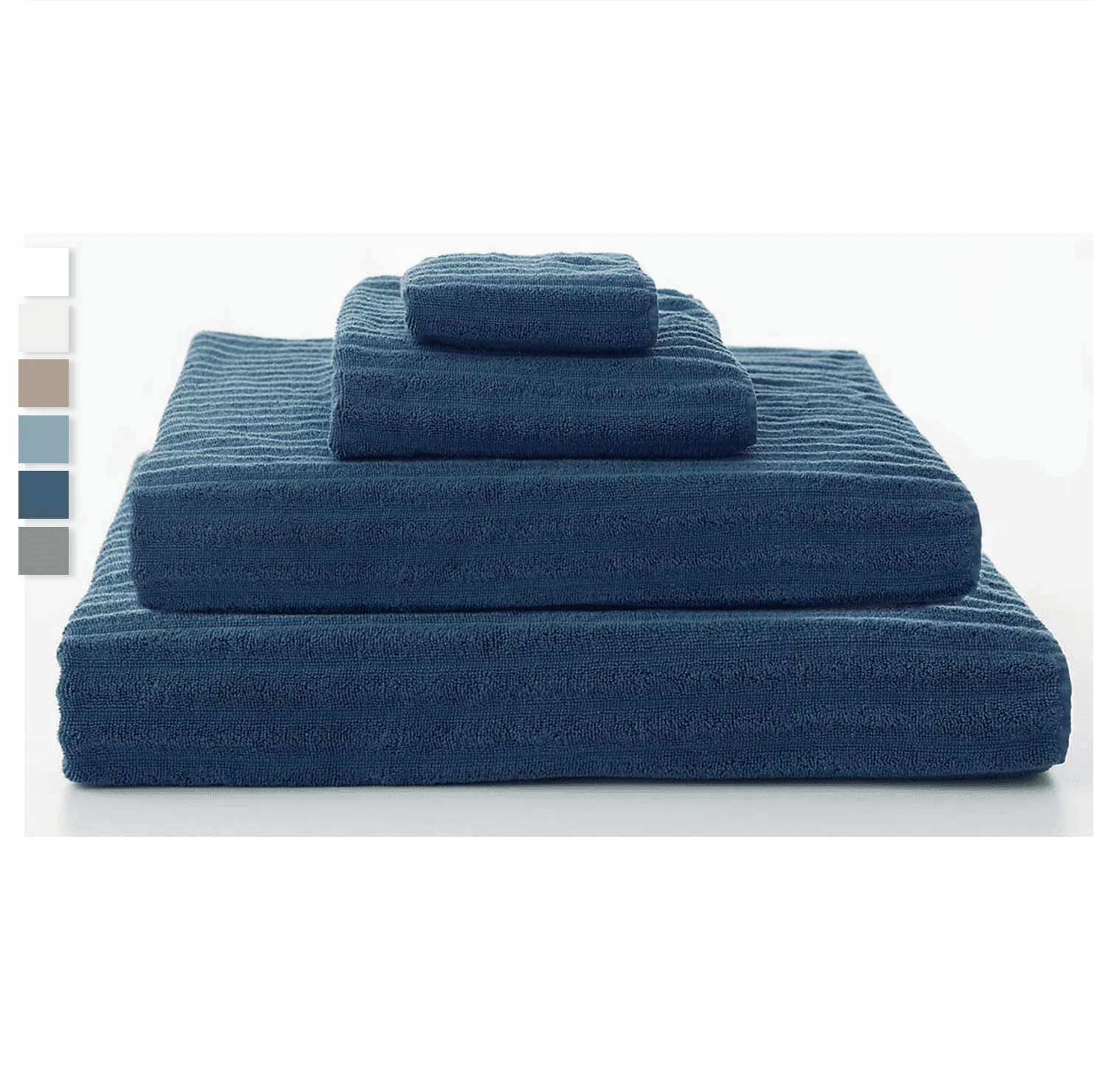 Solid Lauren Taylor – Ribbed Cotton Towel Organic
