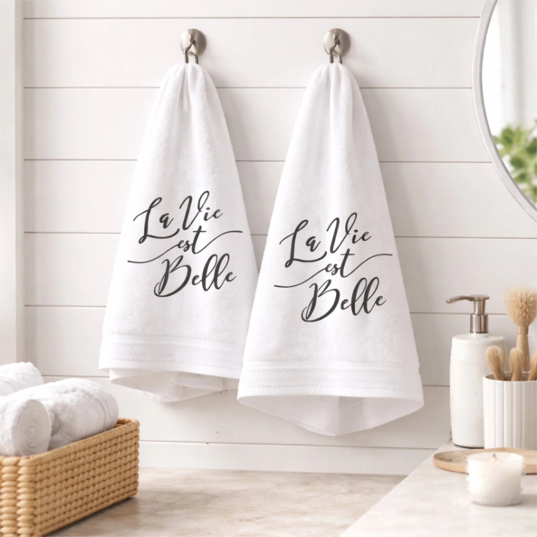 Fast Lauren Taylor La Vie est Belle – Set of 2 Towels Responsible