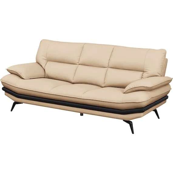 Dependable 3P SOFA LOZO KD BE LEATHER Flexible